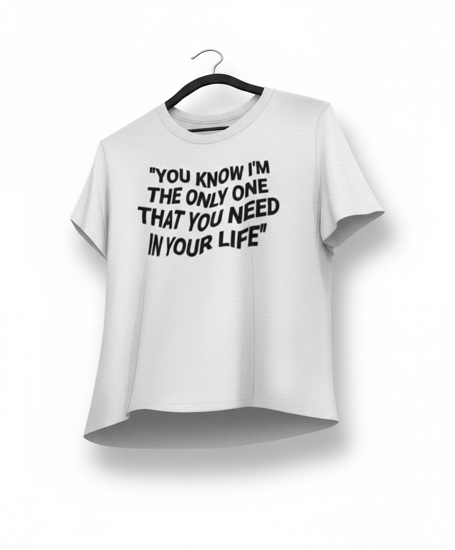 WAIT LYRIC TOP — White